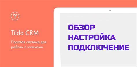 Как настроить CRM Tilda для своего бизнеса