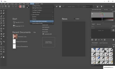 Как настроить Krita на русский язык