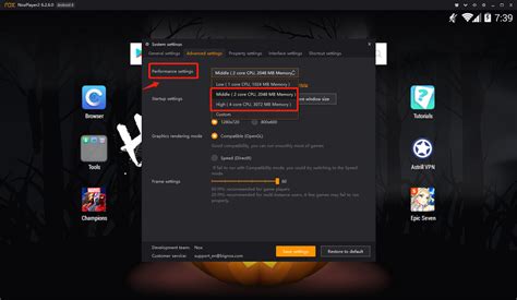 Как настроить Nox Player для Brawl Stars