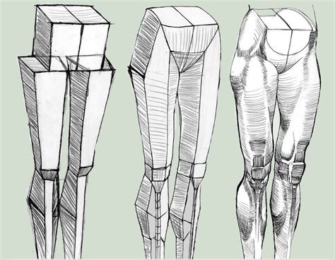 Как начинающим художникам рисовать ноги пошагово