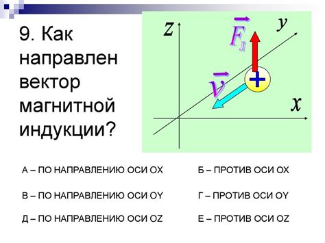 Как определить направление вектора руководства