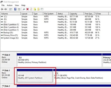 Как определить раздел EFI System Partition в системе