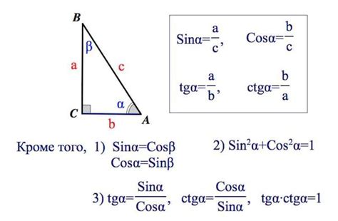 Как определить синус угла в треугольнике