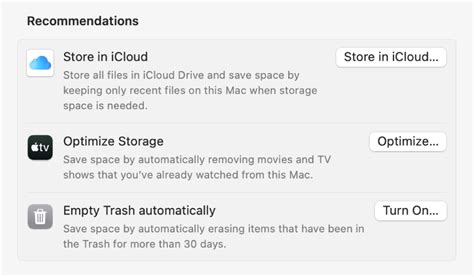 Как организовать очистку хранилища iCloud на Mac