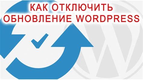 Как отключить обновление WordPress при установке: подробная инструкция