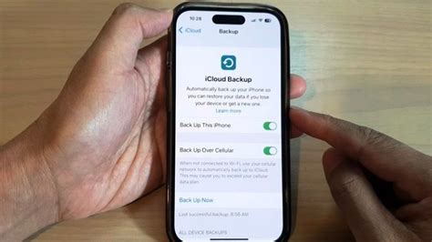 Как отключить резервное копирование через iCloud