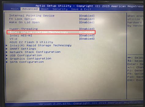 Как отключить Intel Virtualization Technology в BIOS