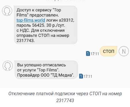 Как отключить adfix с помощью SMS-сообщения