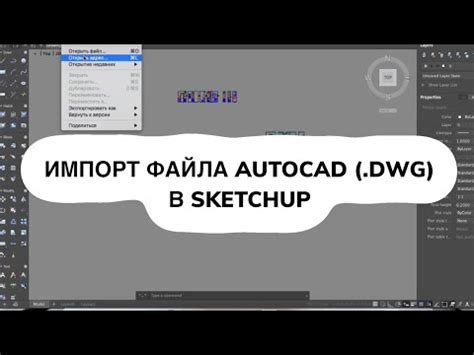 Как открыть файл dwg в SketchUp: шаги и инструкции