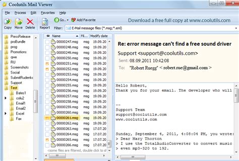 Как открыть EML файлы на компьютере с помощью программы Windows Live Mail?