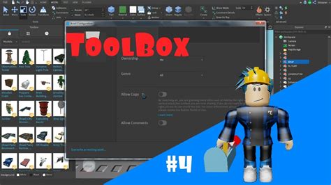 Как открыть Toolbox в Roblox Studio: