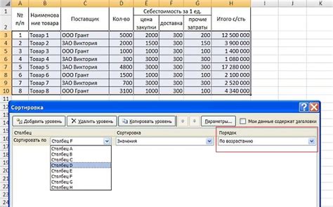 Как отсортировать фамилии в Excel по убыванию