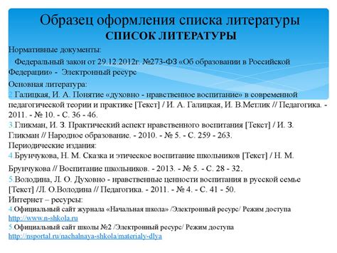 Как оформить фармакопейную статью в списке литературы: советы и рекомендации