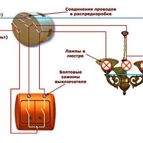 Как подключить двухвыключательный режим для люстры: инструкция по установке