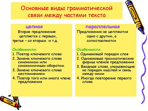 Как правильно выбирать средства грамматической связи