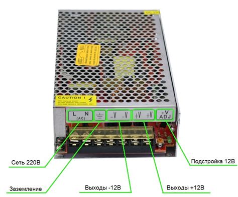 Как правильно подключить импульсный блок питания 12V