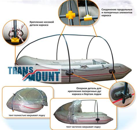 Как правильно установить ходовой тент на лодку из ПВХ