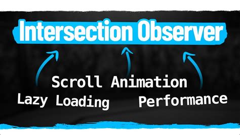 Как работает Intersection Observer?