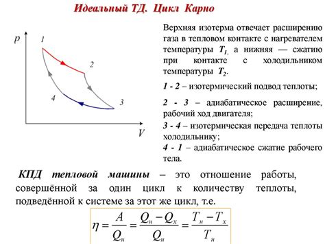 Как рассчитать отношение тепловой энергии по циклу Карно: все, что нужно знать