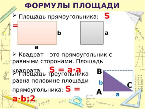 Как рассчитать площадь прямоугольника?