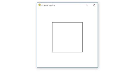 Как рисовать квадрат в Python