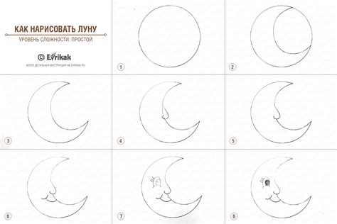 Как рисовать луну с нуля: детальная пошаговая инструкция
