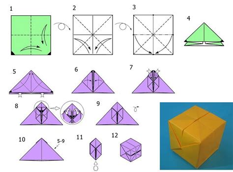 Как сделать кубик перевертыш из бумаги