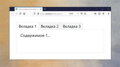 Как сделать таб влево на сайте с помощью CSS