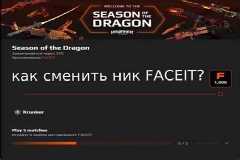 Как сменить ник на Faceit: подробная схема действий