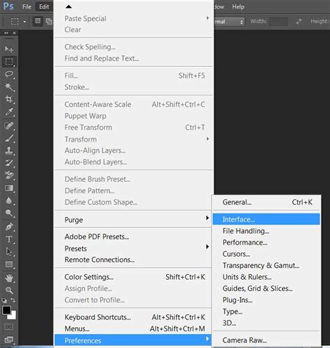 Как сменить язык в Photoshop Creative Cloud