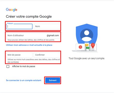 Как создать учетную запись Gmail для установки на ноутбук