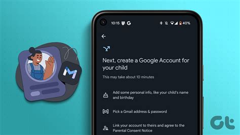 Как создать учетную запись Google для ребенка