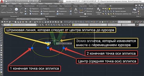 Как создать эллипс в AutoCAD