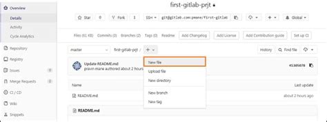 Как создать md-файл на GitLab