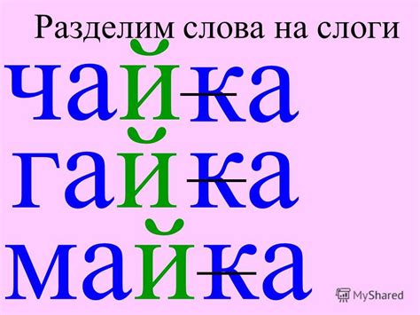 Как считать слоги в слове