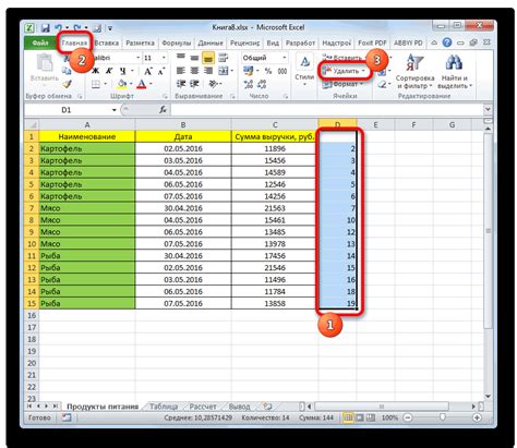 Как удалить столбцы в Excel с помощью команды "Вырезать"