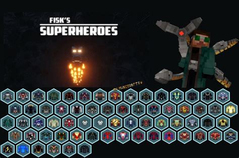 Как установить аддон Fisk Superheroes в Minecraft Атернос