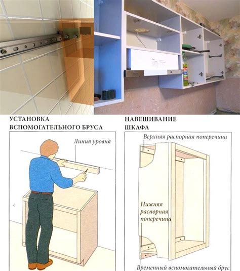 Как установить кухонные шкафы на гипсокартонную стену