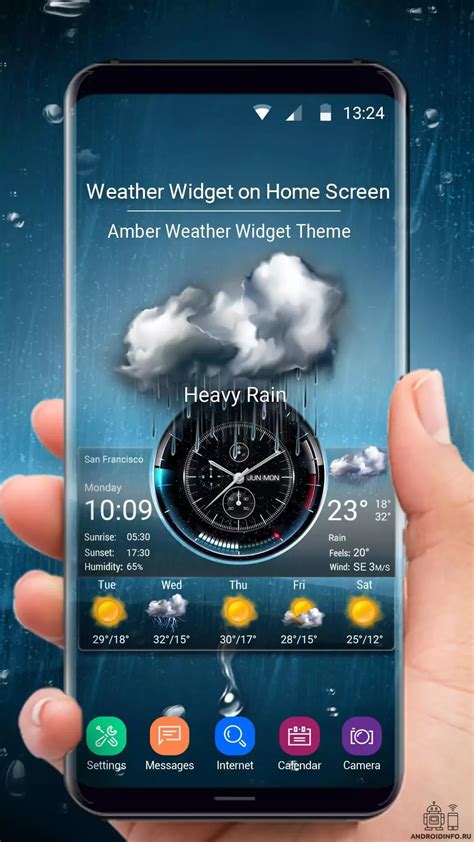 Как установить погоду на экране телефона Android