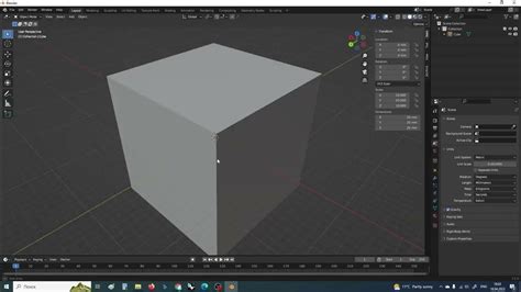 Как установить размеры в Blender