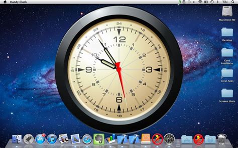 Как установить часы на рабочий стол macOS
