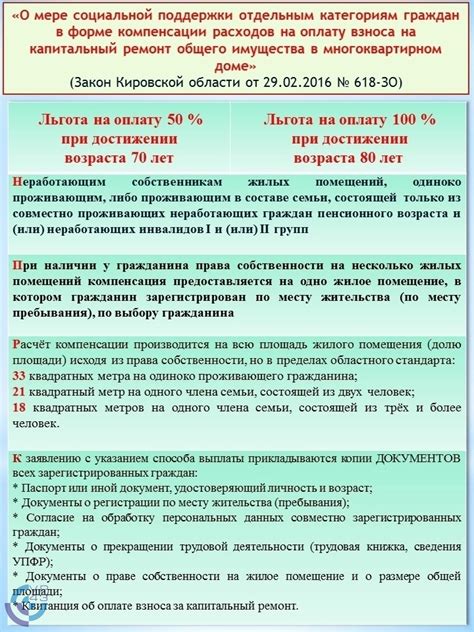 Капитальный ремонт: как получить льготы для лиц старше 80 лет