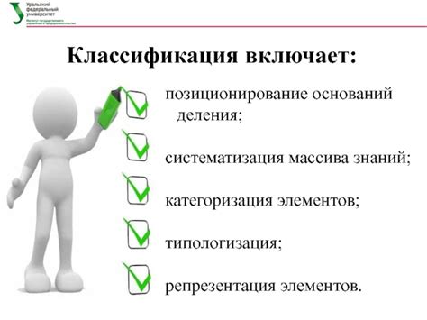 Классификация и категоризация элементов