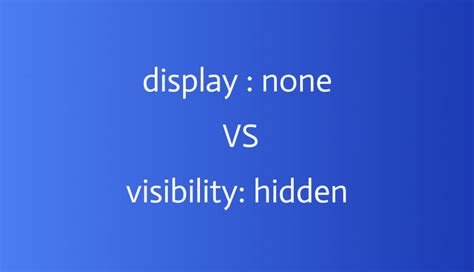 Комбинирование display и visibility: