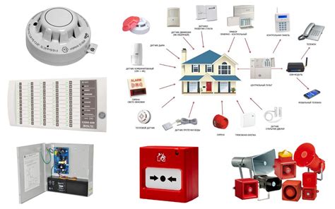 Компоненты пожарной сигнализации