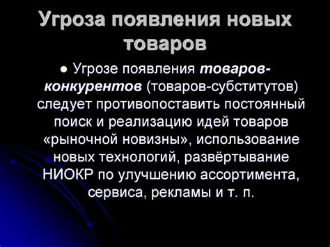 Конкурентная среда и угроза новых технологических компаний