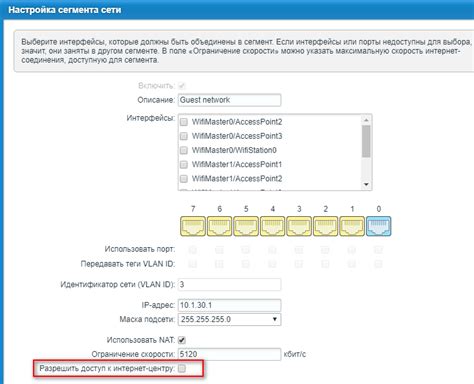 Контроль доступа к гостевой сети