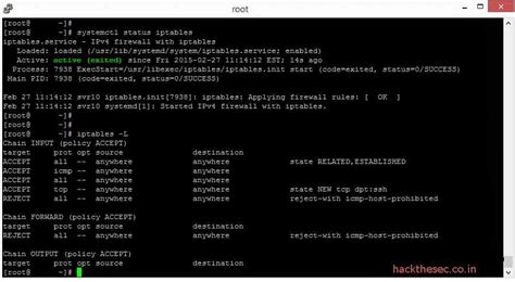 Конфигурационные файлы iptables