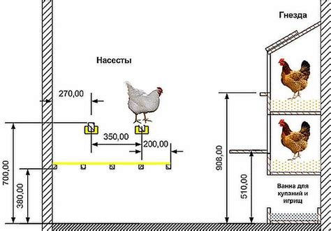 Крепление насеста внутри курятника