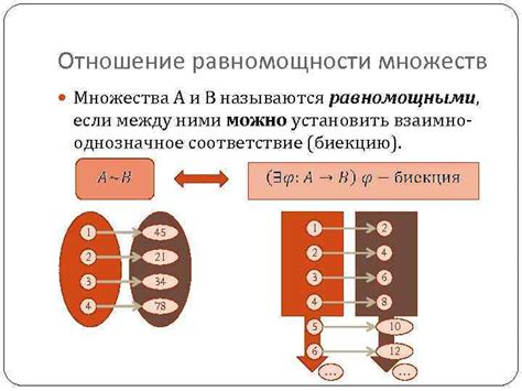 Критерии равномощности множеств